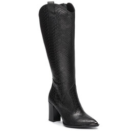 R.Polański Stiefel R.Polański 1030 Czarny Lico Croko