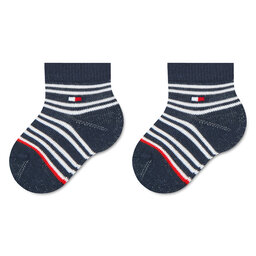 

Набір 2 пар високих дитячих шкарпеток Tommy Hilfiger 701222671 White/Tommy Original 001, Кольоровий