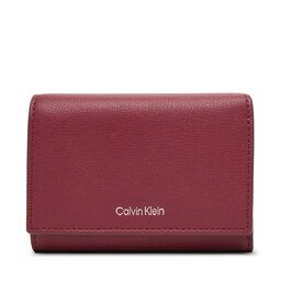 Calvin Klein Geldbörse Calvin Klein Foil Logo Trifold W/ Zip Pocket LV04F1117G Rosa
