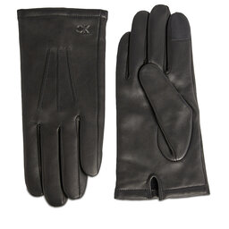 Calvin Klein Herrenhandschuhe Calvin Klein Gs Ck Metal Gloves Leather W/Box K50K511020 Ck Black BAX
