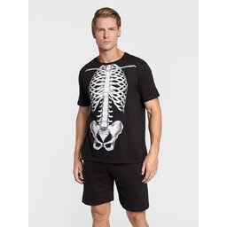 Brave Soul Brave Soul Pižama MLWS-149BODY Juoda Regular Fit