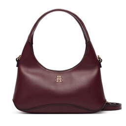Tommy Hilfiger Handtasche Tommy Hilfiger Th Everyday Mini Hobo AW0AW19185 Dunkelrot