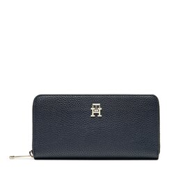 Tommy Hilfiger Portefeuille femme grand format Tommy Hilfiger Emblem AW0AW15181 Space Blue DW6