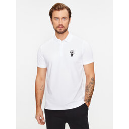 KARL LAGERFELD KARL LAGERFELD Pólóing 745022 500221 Fehér Regular Fit