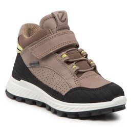 ECCO Šnurovacia obuv ECCO Exostrike Kids GORE-TEX 76194260457 Black/Taupe/Taupe