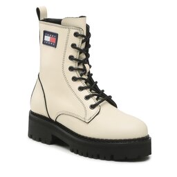 Tommy Jeans Trappers Tommy Jeans Urban Tommy Jeans Piping Boot EN0EN01997 Ivory YBI