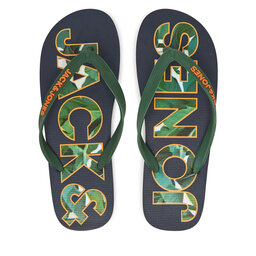 Jack&Jones Infradito Jack&Jones Jfwlogo Palm Print Flip Flop Ln 12230642 Blu scuro