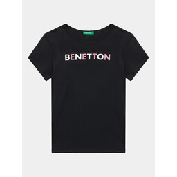 United Colors Of Benetton United Colors Of Benetton Camiseta 3I1XC10D1 Negro Regular Fit