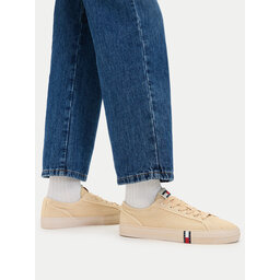 Tommy Jeans Sneakers aus Stoff Tommy Jeans Archive Vulc Y2K Washed Canvas EN0EN02957 Beige