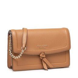 

Сумка Kate Spade Knott Pebbled Leather Flap Cro K6830 Bungalow 200, Коричневий