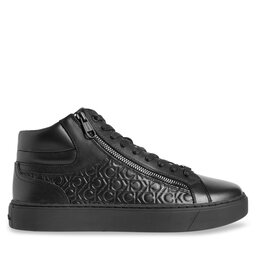 

Снікерcи Calvin Klein High Top Lace Up W/Zip Mono HM0HM01180 Triple Black Mono 0GL, Чорний