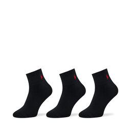 Polo Ralph Lauren 3 pares de calcetines altos para hombre Polo Ralph Lauren 449655220001 Negro