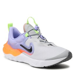 Nike Обувки Nike Run Flow (GS) DR0472 002 Phantom Dust/Black/Purple Pulse