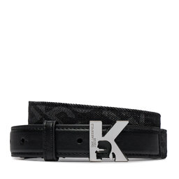 Karl Lagerfeld Jeans Dámský pásek Karl Lagerfeld Jeans K Logo Aop Denim Belt 236J3104 Washed Black J120
