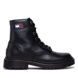 

Черевики туристичні Tommy Jeans Iridescent Eyelets Flat Boot EN0EN01537 Black BDS, Чорний
