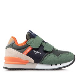 

Снікерcи Pepe Jeans London One Basic Bk PBS30541 Khaki Green 765, Зелений