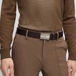 

Чоловічий ремінь Boss 50496718 Dark Brown 202, Коричневий