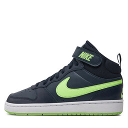

Взуття Nike Court Borough Mid 2 (GS) CD7782 403 Dark Obsidian/Lime Blast/White, Cиній