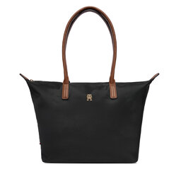 Tommy Hilfiger Handtasche Tommy Hilfiger Popette Tote AW0AW17711 Schwarz
