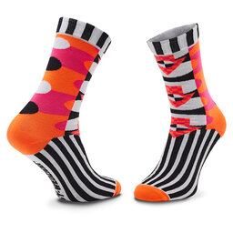 

Набір з 2 пар високих шкарпеток unisex Zooksy Fluo Love&Respect Кольоровий