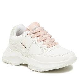 Calvin Klein Jeans Сникърси Calvin Klein Jeans V3A9-80674-1355A S Off White/Green 494