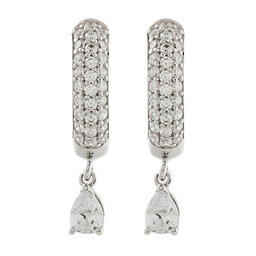 Guess Naušnice Guess JSBE04 510JW Stříbrná