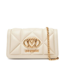 LOVE MOSCHINO Duży Portfel Damski LOVE MOSCHINO JC5640PP1NLC0110 Beżowy