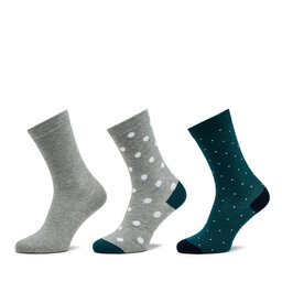 Pepe Jeans 3er-Set hohe Unisex-Socken Pepe Jeans Polkadot Cr 3P PLU30022 Grey/Marl 933