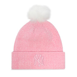 New Era Шапкa New Era New York Yankees Chenille Beanie 60284837 Рожевий