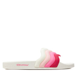 Superga Klapki Superga Slides Curly Padded Strip 1908 S61277W Biały