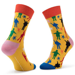 

Набір 6 високих шкарпеток unisex Happy Socks XBEA10-0100 Чорний