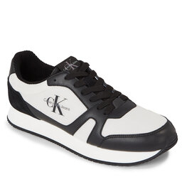 Calvin Klein Jeans Αθλητικά Calvin Klein Jeans Retro Runner Low Lace Up Cut Out YM0YM00816 Black/Creamy White 00W