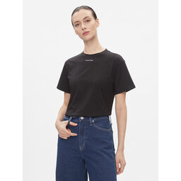 Calvin Klein Calvin Klein Camiseta Metallic Micro Logo T Shirt K20K206967 Negro Regular Fit