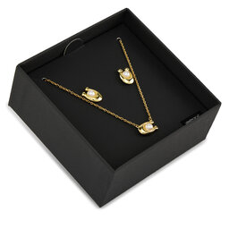 Coach Schmuckset Halskette und Ohrringe Coach 37473741GLD107 Goldfarben