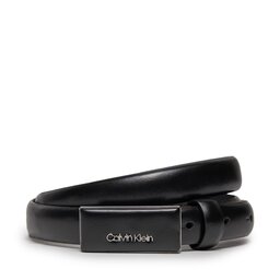 Calvin Klein Pasek Damski Calvin Klein Ck Must Covered Buckle Belt 2.0 K60K611997 Czarny