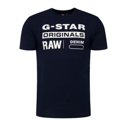 G-Star Raw G-Star Raw Marškinėliai D14143-336-6067 Tamsiai mėlyna Regular Fit