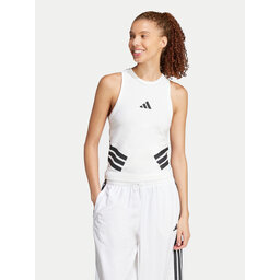 adidas adidas Marškinėliai Future Icons 3-Stripes JC5419 Balta Slim Fit