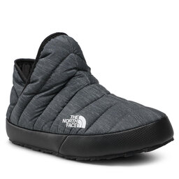 The North Face Παντόφλες Σπιτιού The North Face Thermoball Traction Bootie NF0A331H4111 Phantom Grey Heather Print/Tnf Black