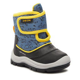 Geox Vinterskor Geox B Flanfil Boy B Abx B263VE 0CEFU C4K2V M Dk Avio/Yellow