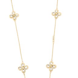 

Намисто Guess Amazing Blossom JUBN03 053JW YG, Позолота жовтого кольору