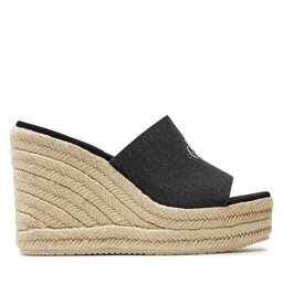 

Еспадрильї Calvin Klein Jeans Slide Wedge Rope Sandal Ml Btw YW0YW01356 Black Salt And Pepper BEH, Чорний