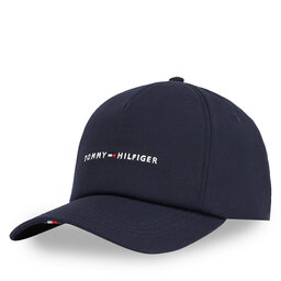 Tommy Hilfiger Șapcă Tommy Hilfiger Th Foundation Soft 6 Panel Cap AM0AM13162 Bleumarin