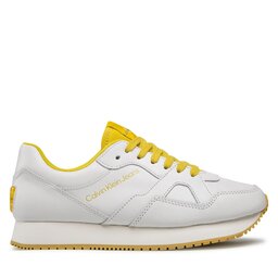 

Снікерcи Calvin Klein Jeans Retro Runner Low Lth-Tpu Wn YW0YW00787 White/Dune Yellow 0K5, Білий