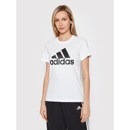 adidas adidas T-Shirt Essentials Logo GL0649 Weiß Regular Fit