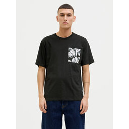 Jack&Jones Jack&Jones Póló Split 12272995 Fekete Regular Fit