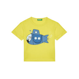 United Colors Of Benetton United Colors Of Benetton Majica 3I1XG10JL Rumena Regular Fit