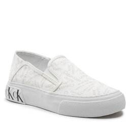 Calvin Klein Jeans Πάνινα παπούτσια Calvin Klein Jeans Skater Vulcanized 3 YW0YW006240 Denim White Aop 0K6
