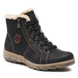 Rieker Botine Rieker Z0121-00 Schwarz / Brown / Beige 00