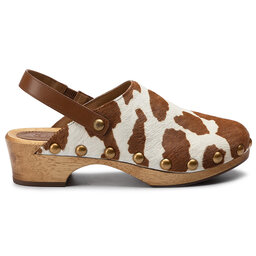 

Сабо Tory Burch Blythe 50MM Studded Clog 56904 Warm Honey/Royal/Tan 230, Білий