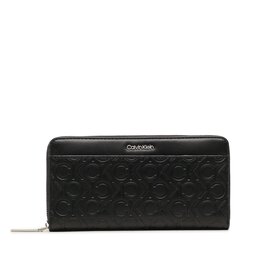 Calvin Klein Velká dámská peněženka Calvin Klein Ck Must Lg Z/A Wlt W/Slip-Emb Mn K60K610973 BAX